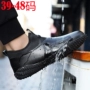 Spring XL all black rain boots 45 low to help 46 chống nước chống trượt 47 rửa xe nhà bếp 48 thêm giày nam lớn - Rainshoes giày nhựa đi mưa nam