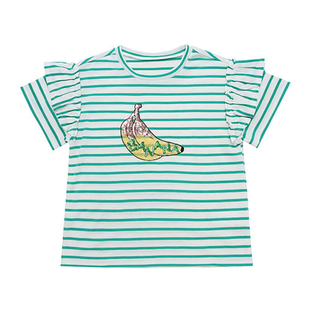 Прямой импорт из Кореи [Tiffany] Зеленая футболка T -shirt T12KBT010