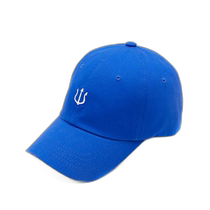 (Direct Mail from Korea) VERUTUM Fashionable Simple White Embroidery Pattern Baseball Cap Blue H002 BL