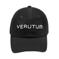 (Direct mail from Korea) VERUTUM trendy and versatile white embroidery pattern baseball cap black H036 GY