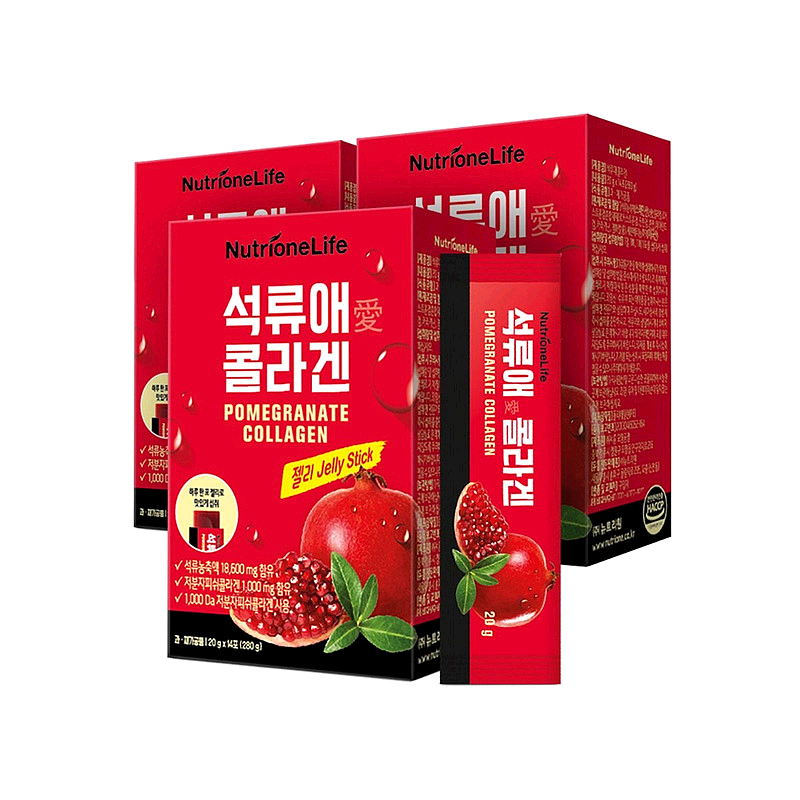 Korean direct mail NUTRIONE pomegranate collagen gel 20g*14 pack*6 boxes of skin care and health products tonic