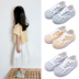2020 mùa xuân và mùa thu mới cho trẻ em giày vải thoải mái giản dị giày kẻ sọc mềm dưới sự giúp đỡ giày vải bảng thời trang Hàn Quốc phiên bản của giày. 
