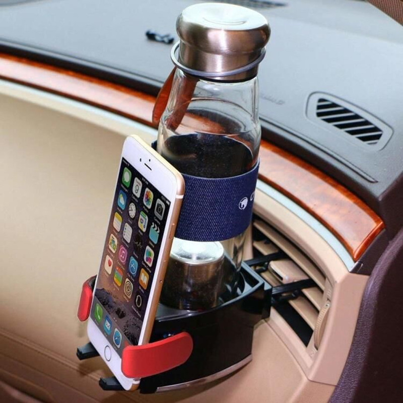 Car mobile phone rack Car water cup holder Beverage rack multi-function air conditioner air outlet bracket tea cup rack storage box