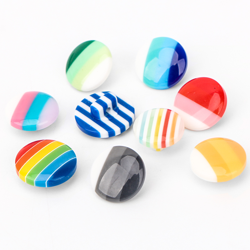 Colour Bar buttons Resin Candy Color Buttons STRIPED BUTTONS CUTE RAINBOW BABY SWEATER BUTTONS FOR CHILDREN SWEATER BUTTONS