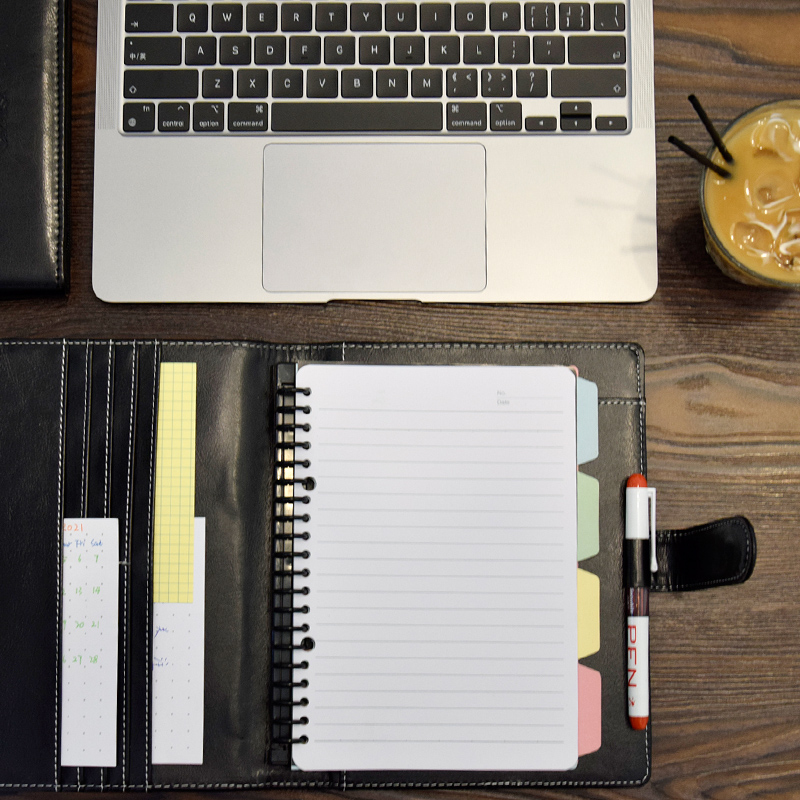 Kaisa KAISA American Multifunction Folder A4 Leather Face Information Clip Notebook Paper Protector Storage Clip A5A4 Law Firm Sales Receipt Storage Book With Calculator Leather Face Clip