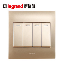 TCL Legrand four-open single-control switch panel Type 86 four-open single-control panel Four-position single-control switch socket panel