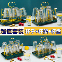 Phnom Penh glass set water cup home living room heat resistant brew cup drink juice beer cup milk coffee cup