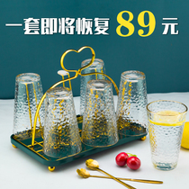 Phnom Penh glass home set living room heat resistant bubble tea cup light luxury ins wind milk juice drink water cup female