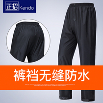 Zhengzhao pants single waterproof men and women motorcycle riding double wear-resistant split breathable fishing rain pants set