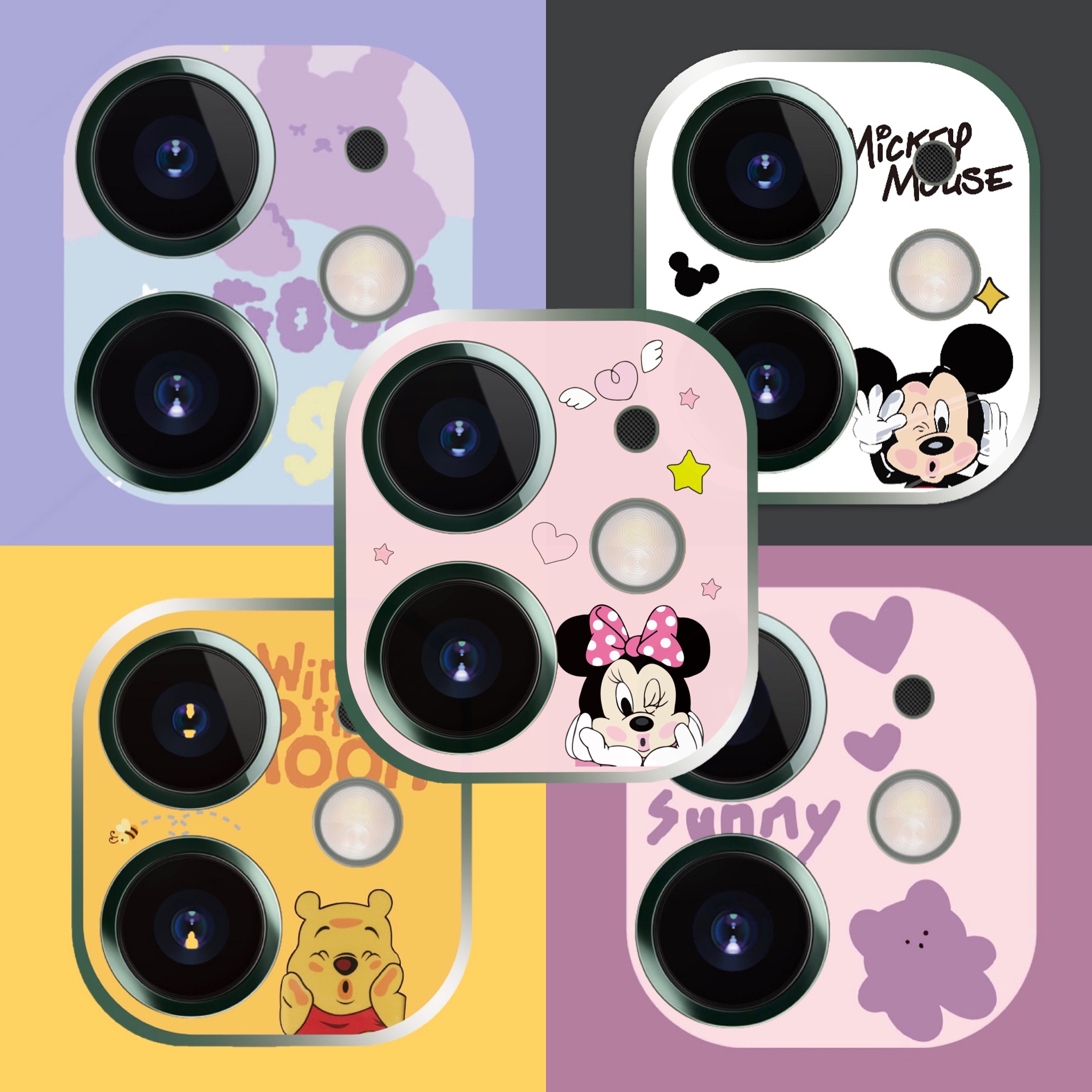 Apple 11 lens film cartoon is suitable for iPhone 11 pro lens with a cute promax camera protective ring