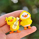 Cute Little Yellow Duck Car Dashboard Display Screen Car Interior Decoration Happy and Healing Small Ornament
