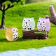 Glow-In-The-Dark Owl Mini Resin Figurine Cute Animal Bonsai for Desk, Computer, Car, Healing Decoration