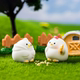 Abundant Harvest Cute Little Chicken Car Ornament Dashboard Screen Workstation Desktop Healing Decoration