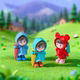 Cute Raincoat and Umbrella Couple, Boys and Girls, Bonsai Gardening, Desktop Workstation, Computer Healing Decorations, Small Ornaments