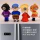 Journey to the West Four Characters Fridge Magnets Metal Magnetic Stickers Tang Seng, Sun Wukong, White Dragon Horse, Zhu Baige Model