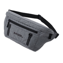 Nichia errand running Under Armor mens and womens large sports waist bag gray F A-1084