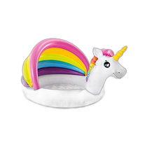 Japan Direct Mail (Japan Direct Mail) Intex Inflatable Mat Swimming Pool Unicorn Baby Pool 57113NP