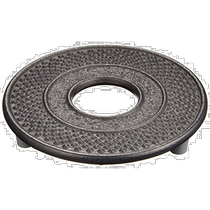 (Direct mail from Japan) Iwachu rock pot holder round grain pattern 10cm southern ironware 170001