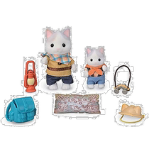 Japan Direct Mail (Japan Direct Mail) Epoch Toys Forest Family Sometimes Exploration Set-Latin Cat Brother