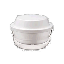 (Direct mail from Japan) HARIO Glass King Glass Microwave Steamer 1200ml White XMK-120-W