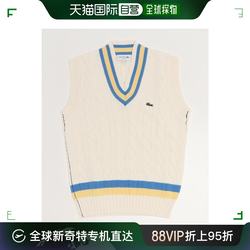 일식 사용 런닝 LACOSTE 프렌치 악어 V넥 테니스 베스트 니트 베스트 화이트 2 70447545