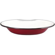 (Direct mail from Japan) Deer Brand BBQ Plate Enamel Plate 22cm Red UH-508