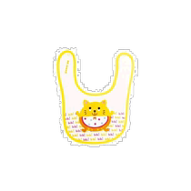 Japanese direct mail rub a dub dub baby cute little animal pattern pure cotton bib bib bib