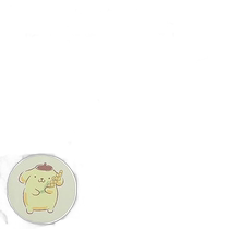 (Japan Direct Mail) SANRIO lace curtains Pom Purin three leafy grass Indoor decoration protect the invisibility