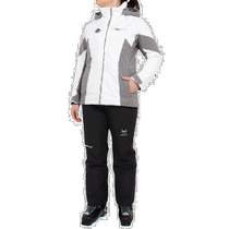 Day Tide Runners legs DESCENTE di Sant womens ski suit Sport suit white grey S D-10834