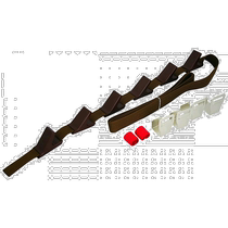 (Direct mail from Japan) Like It Cabinet Hooks (Regular Set of 6) Brown Height 240cm only Compatible with NDH