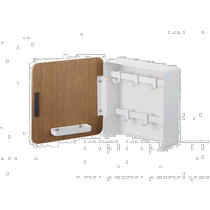 (Direct mail from Japan) Yamazaki Industrial Magnetic Key Cabinet 2-layer Natural Wood Grain 15 8XD15 7XH15