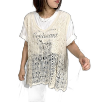 Japanese direct mail CRB womens crocheted sleeveless long vest CS801714