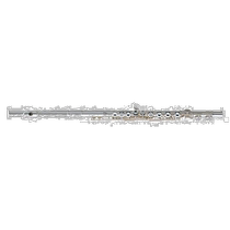 (COURRIER DIRECT JAPON) Instrument de musique pour tuyaux de Pearl Long flûte argent plaqué argent plaqué argent avec boîte contenant des perles PF-525E