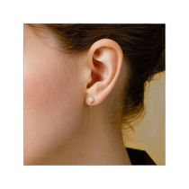 Japanese direct mail Japanese trend agete Akado K10 pearl earrings