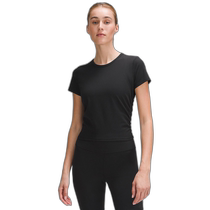 Course de mode quotidienne en cours dexécution Lululemon All It Takes T-shirt à manches courtes décontracté confortable et polyvalent LW3GNAS