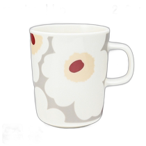 Japan direct mail Marimekko mug 250ml Unikko white x gray x beige x