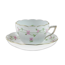 Japan direct mail HEREND PBGP pink wreath multi-purpose cup and saucer 730 cups
