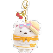 (Direct mail from Japan) San-X Doll Chain Corner Creature Series Summer Vacation White Bear MF1090