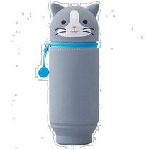 (Direct mail from Japan) lihit lab pencil case vertical pencil case BIG PuniLabo flower cat is durable