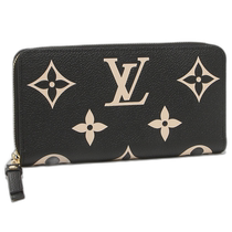 Japan Direct Mail Louis Vuitton Wallet Long Wallet Zippy Wallet Round Zipper Beige Womens LO