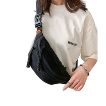 Japanese direct mail florist unisex lightweight double pocket crossbody bag G40720888