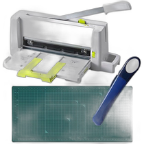 (Direct mail from Japan) PLUS cutting machine PK-213 white navy green self-catering stationery