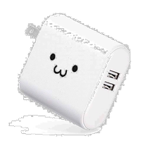 Self-operated | Yilike 3350mAh mobile power bank USB-A×2 white DE-AC02-3350W mobile