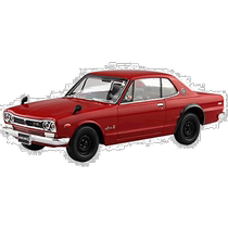 (Direct mail from Japan) Qingdao Aoshima Nissan Skyline 2000GT-R red color-separated car