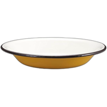 (Direct mail from Japan) Deer Brand BBQ Plate Enamel Plate 22cm Yellow UH-509