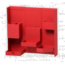 (Direct mail from Japan) Nakabayashi Home Furnishings Small Items Storage Box M Burgundy