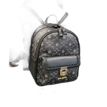 Japanese direct mail axes femme womens rose pattern printed backpack BL616X05