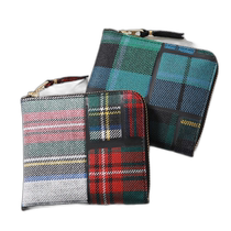 Japan Direct Mail COMME des GARCONS Coin Purse Tartan Collage SA3100TP Womens Change