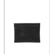 Japanese direct mail agnes b mens natural leather coin bag light and soft unique dyeing process attached