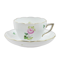 Japan direct mail Herend Herend Hungary hand-painted Vienna rose simple tea cup 730